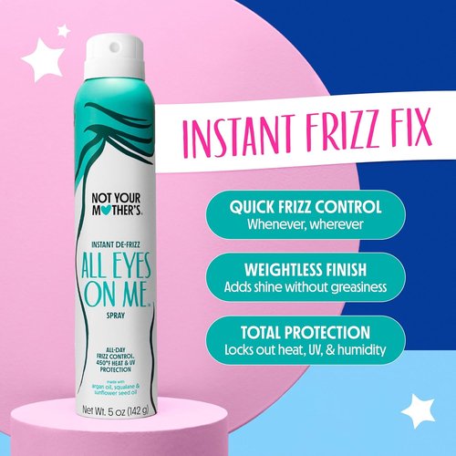Not Your Mother's All Eyes On Me Instant De-Frizz Spray - 5 oz Each | Frizz Control, Heat Protection & Shine