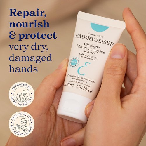 Embryolisse Cicalisse Hand and Nail Cream - Soothes & Restores Dry Skin with Shea Butter, 1.01 Fl Oz