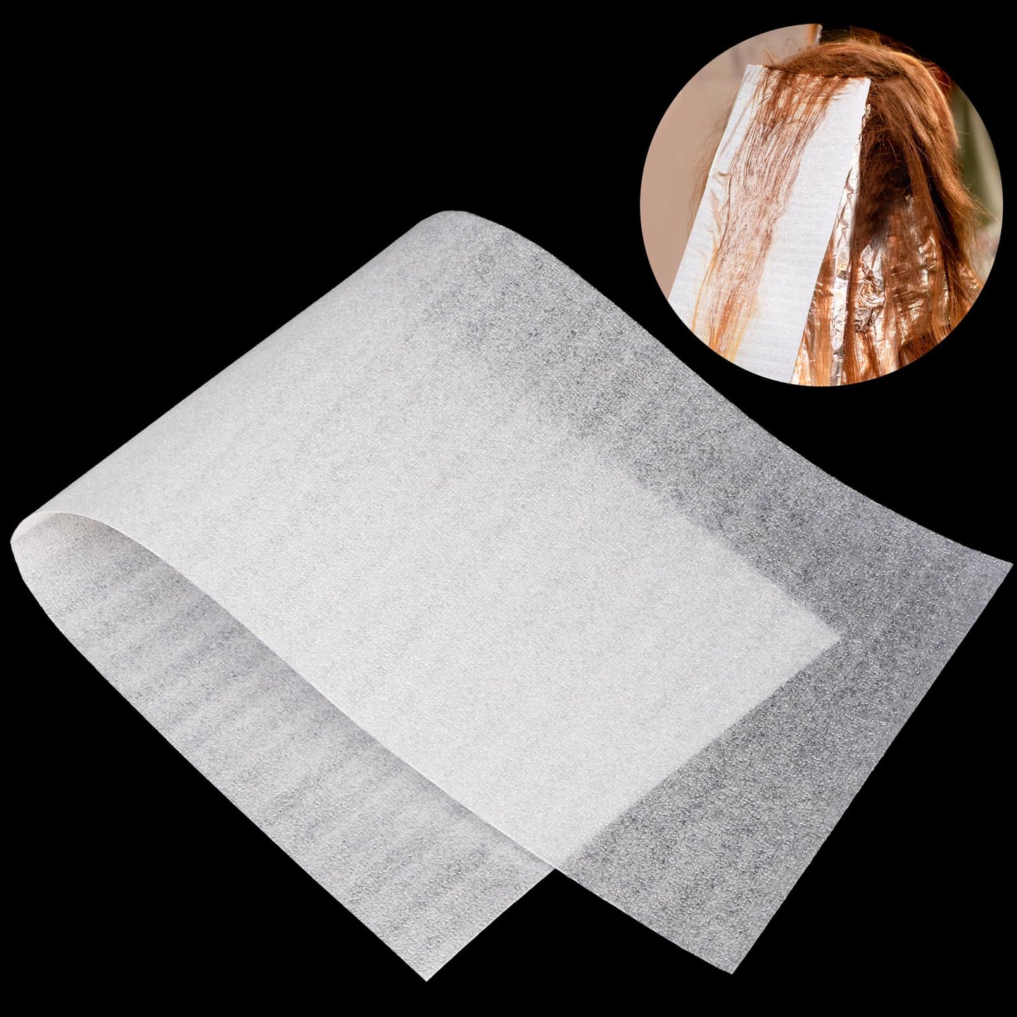 Yarlung 300 Pcs Hair Dye Paper Foam Hair Wraps, Professional Hair Dyeing Isolation Sheets, Hair Coloring Mesh Hair Highlighting Strips for Hair Styling Salon Barber