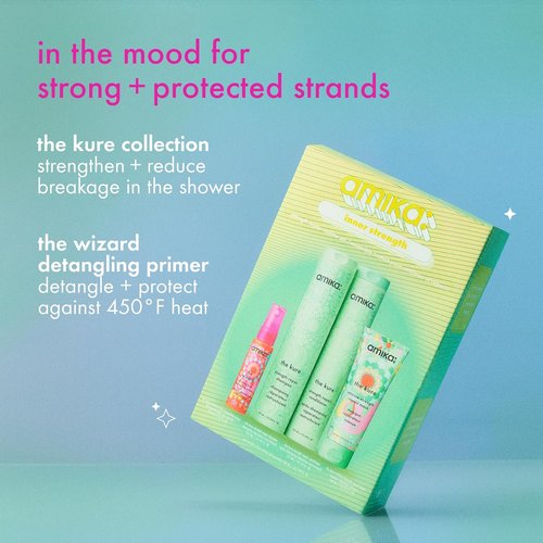 Amika Inner Strength Repair Routine Set - Ultimate Gift for Dry, Damaged Hair from Bleach & Heat
