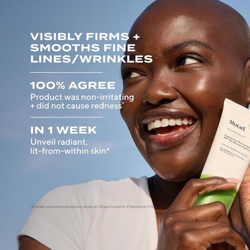Murad Superactive Wrinkle-Fighting Moisturizer SPF 50 - Bio-Retinoid Sunscreen for Fine Lines & UV Protection | 1.7 Fl Oz
