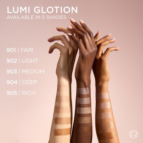 L'Oreal Paris Makeup True Match Lumi Glotion, Natural Glow Enhancer, Illuminator Highlighter, Bronzing Drops For a Sun-Kissed Glow, 904 Deep