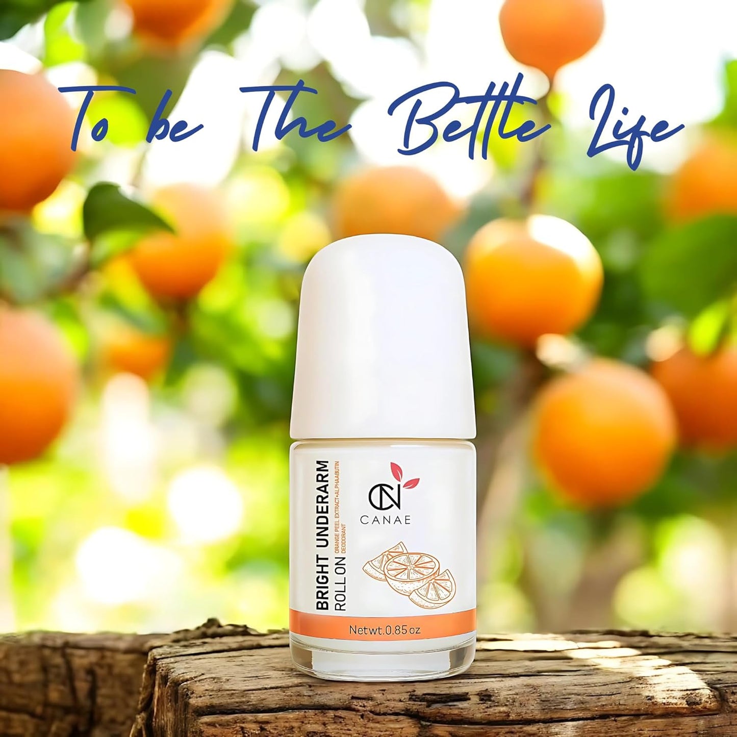 CANAE - Aluminum-Free Roll-On Deodorant for Sensitive Skin | Unisex Citrus Scent, 0.85 oz Travel Size