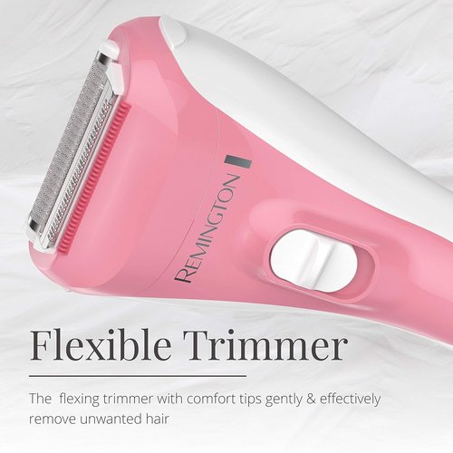Remington WDF4821US Electric Shaver - Smooth & Silky 3-Blade Cordless Foil & Bikini Trimmer | Pink