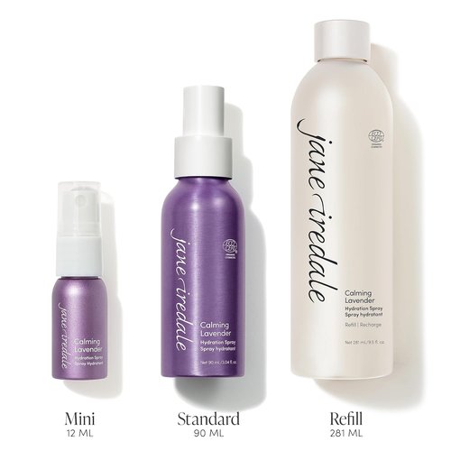 Jane Iredale Calming Lavender Hydration Spray - Natural Moisture-Locking Facial Mist for Soothing Redness & Makeup Setting