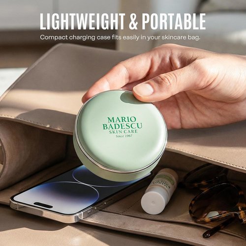 Mario Badescu Red Light + EMS Under Eye Patches - Rechargeable LED Microcurrent Device for Puffiness & Fine Lines