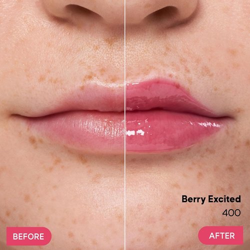 Almay Gleam Big™ Lip Serum - Hydrating, Moisturizing, Hypoallergenic Lip Gloss | 400 Berry Excited, 0.13 fl oz