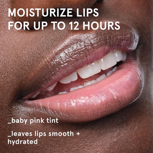 Glossier Balm Dotcom Hydrating Tinted Lip Balm - 12Hr Moisture for Dry Lips & Skin - Rose Pink Tint, 15ml