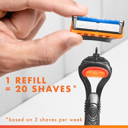 Gillette Fusion5 Men's Razor Blade Refills, 10 Count + Fusion5 ProGlide Razor Blade Refills-2 Count, (Pack of 2)