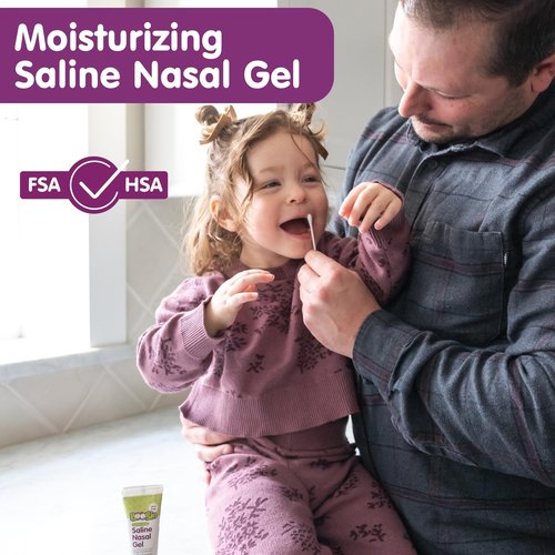 Boogie Saline Nasal Gel, Made with Aloe and Isotonic Saline, Soothes and Hydrates Dry or Irritated Noses