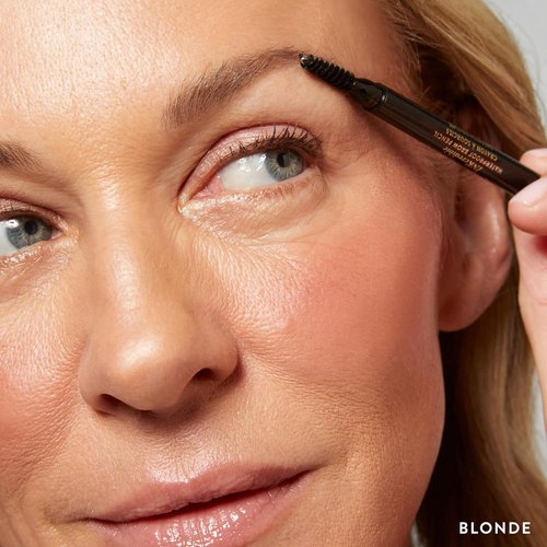 Laura Geller New York INKcredible Waterproof Brow Pencil - Long-Lasting Eyebrow Filler with Spoolie Brush (01 Blonde)