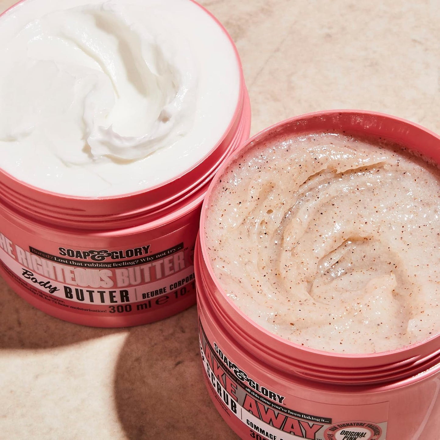 Soap & Glory The Righteous Body Butter - Hydrating Vegan Moisturizer with Shea Butter & Vitamin E | 50ml for Dry Skin