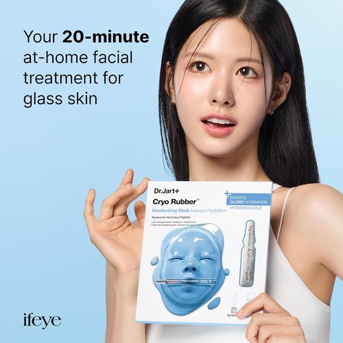 Dr.Jart+ Cryo Rubber Face Mask - Cooling Treatment with Serum Ampoule | Travel Size Korean Skincare