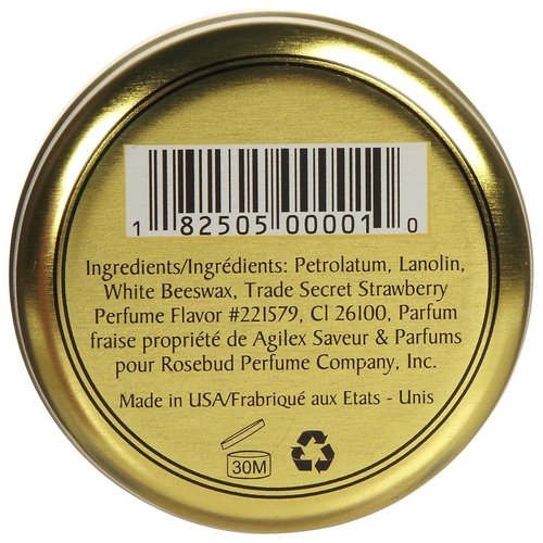 Rosebud Perfume Co. Strawberry Lip Balm - Nourishing Hydration for Soft Lips