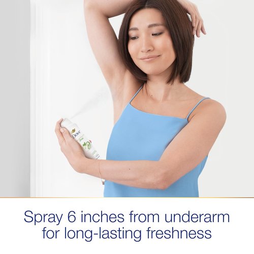Dove Aluminum-Free Deodorant Spray for Women - Cucumber & Green Tea | 72-Hour Odor Protection, 4 oz (3 Count)