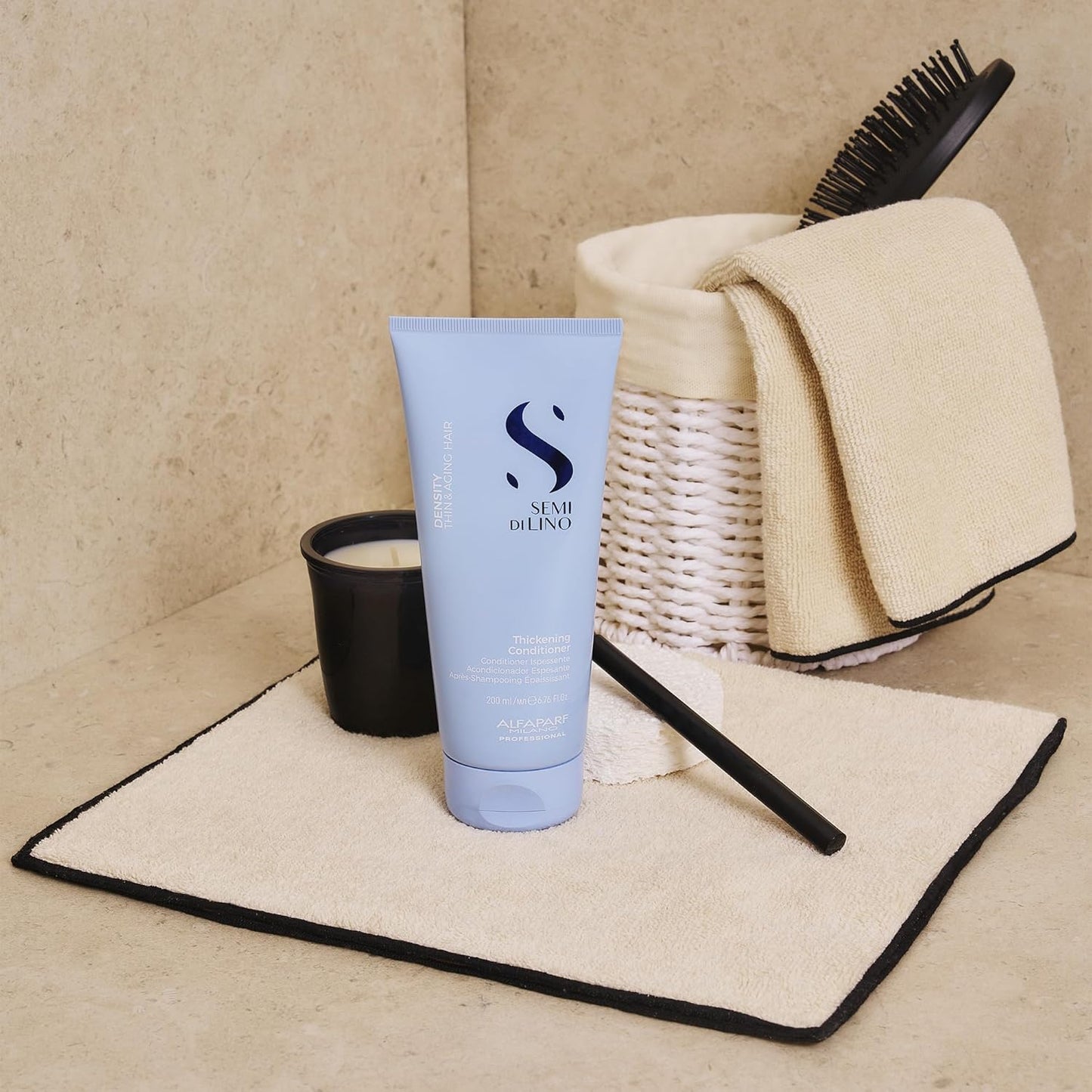 ALFAPARF MILANO Semi Di Lino Density Thickening Conditioner - Peptides & Amino Acids - For Fine Hair - Adds Volume & Softness