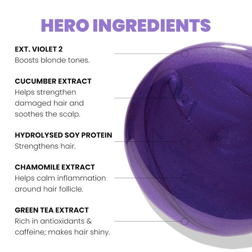 ELEVEN AUSTRALIA Keep My Colour Blonde Shampoo - Purple Toning for Blonde & Color Treated Hair, Sulfate Free