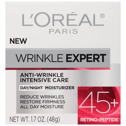 L'Oreal Paris Wrinkle Expert 45+ Anti-Aging Face Moisturizer - Non-Greasy Retino-Peptide Formula, 1.7 fl. Oz