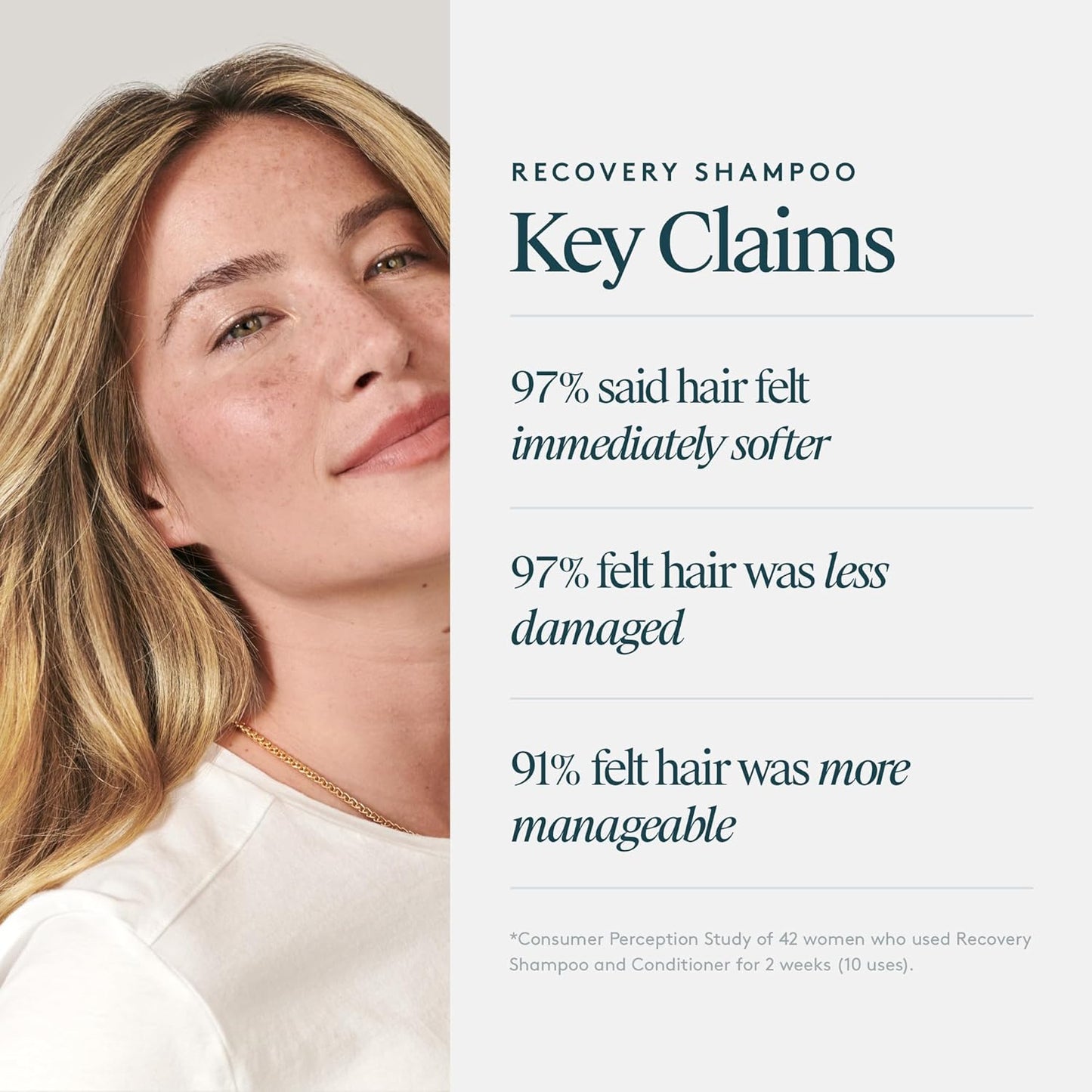 VIRTUE Recovery Shampoo - Sulfate-Free Formula with Keratin & Baobab Oil for Damaged Hair