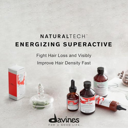 Davines Energizing Superactive Serum - Stimulating & Fortifying Formula for Thinning Hair - Travel Size, 3.38 Fl Oz