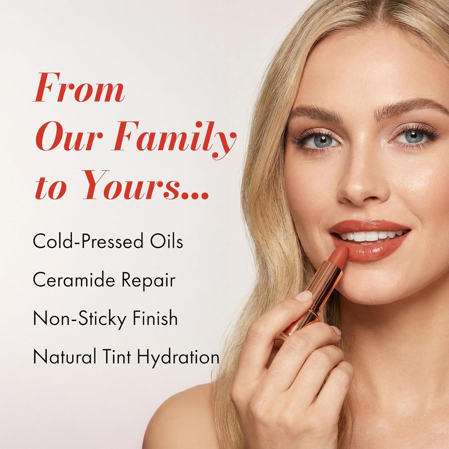 Skiennix Tinted Lip Balm - Hydrating Lip Tint with Cold-Pressed Oils & 10% Squalane - Natural Color for Soft, Moisturized Lips
