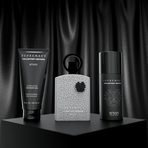 Afnan Supremacy Collector's Edition Luxury Perfume Gift Set for Men – Eau De Parfum (3.4 Oz), Deodorant (5.0 Oz), Shower Gel (5.0 Oz)