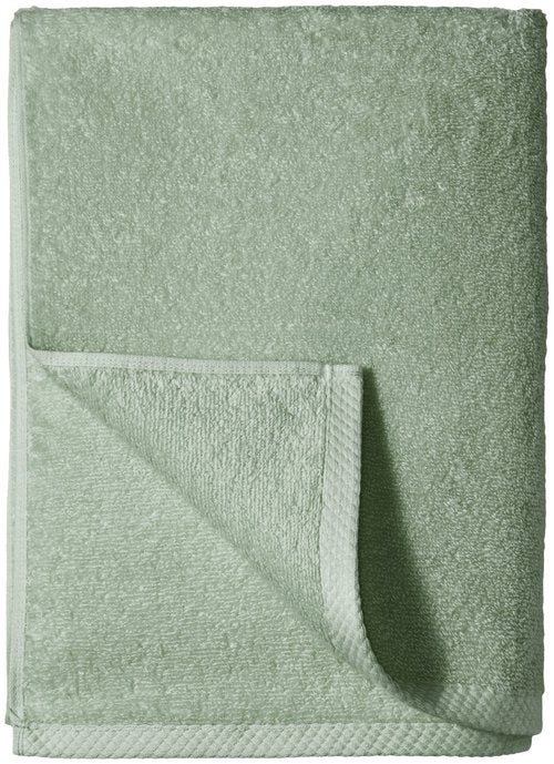 Amazon Basics 100% Cotton Quick-Dry Lightweight Moisture Absorbing Bath Towel, 2-Pack, Seafoam Green, 54" x 30"