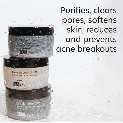 PCA SKIN Blemish Control Cleanser Bar - Glycerin & 2% Salicylic Acid for Oily & Acne-Prone Skin | 3.2 oz