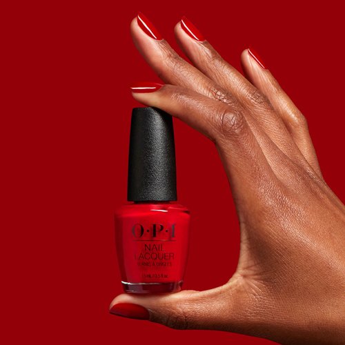OPI Nail Lacquer Red Velvet Vixen | Opaque Dark Warm Red Crème Chip Resistant Nail Polish | Good Enough to Treat Collection | Holiday 2025