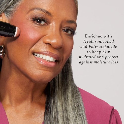 Laura Geller New York Serum Blush Tint - Lightweight Liquid Blush for Cheeks, Practical Pink