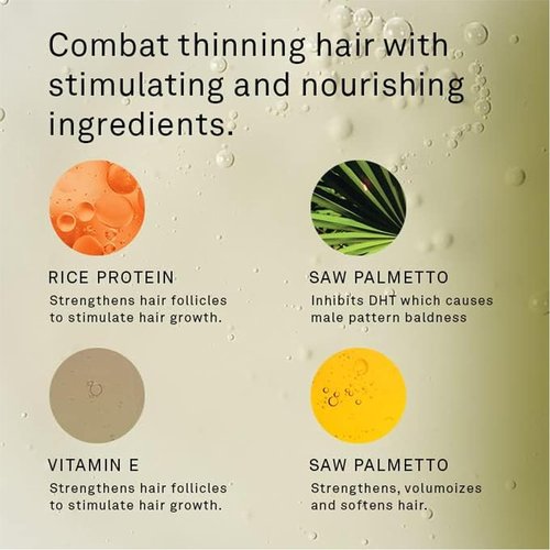 Hawthorne Thick Boost Shampoo & Conditioner Set - Biotin & Rice Protein for Men | 16 Fl Oz Each