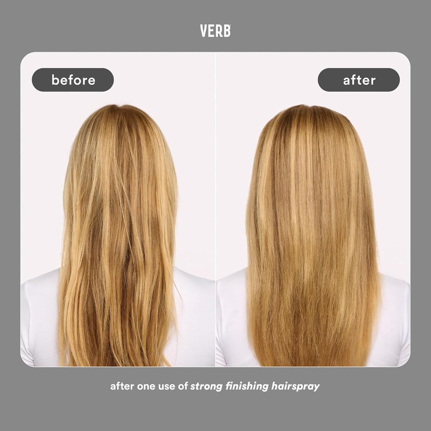 VERB Strong Finishing Hairspray, 7 oz - Firm Hold + Humidity Resistant - Warm Floral Scent