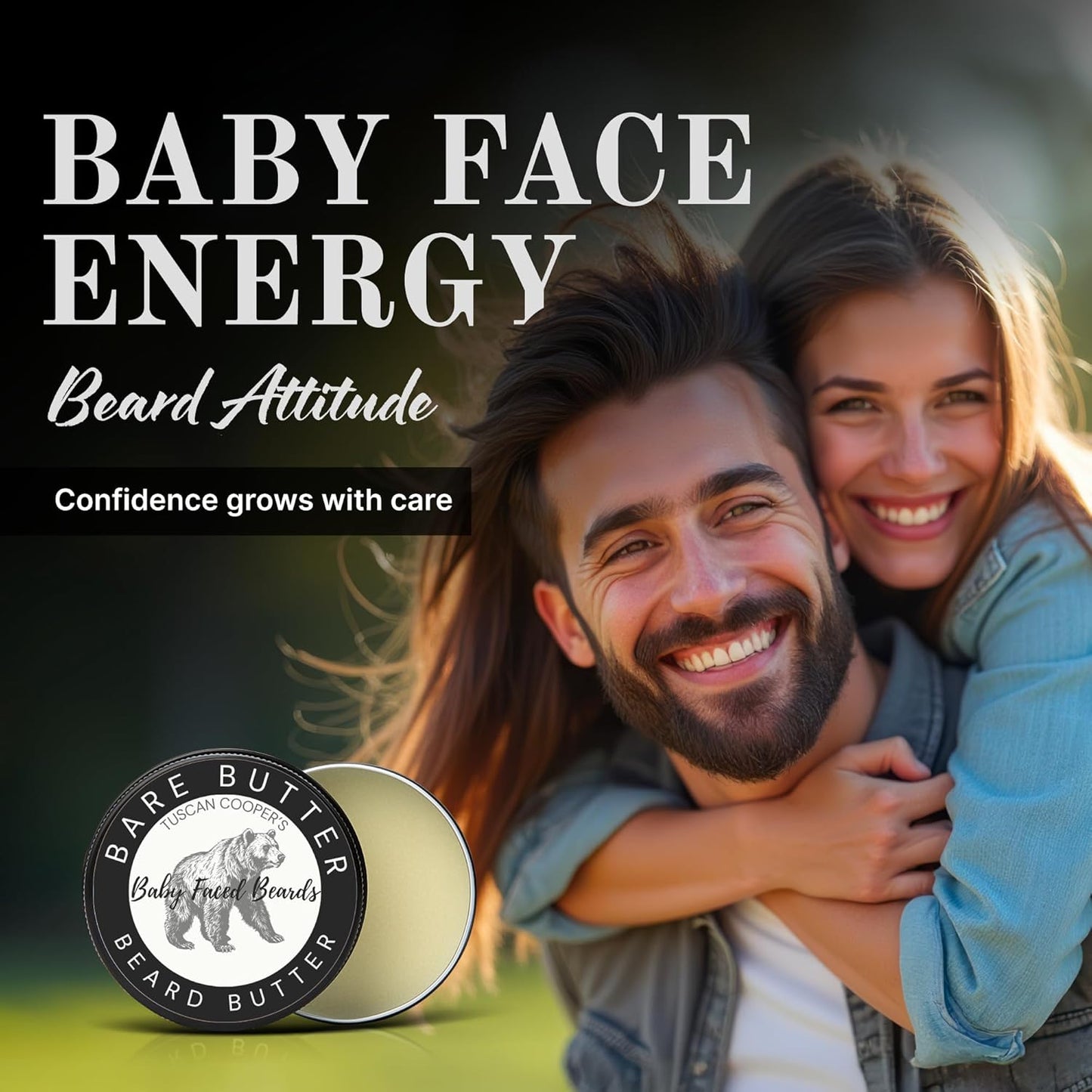 Tuscan Cooper's Beard Butter - Moisturizing Balm for All Hair Types | 4oz Bare Unscented Hydration