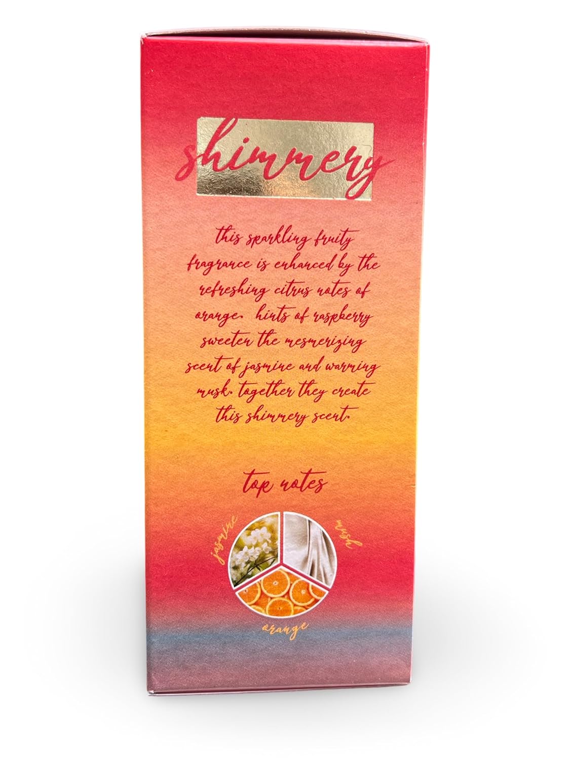 SHIMMERY Eau de Parfum for Women 3.4 Fl Oz - Notes: Musk, Orange, Jasmine
