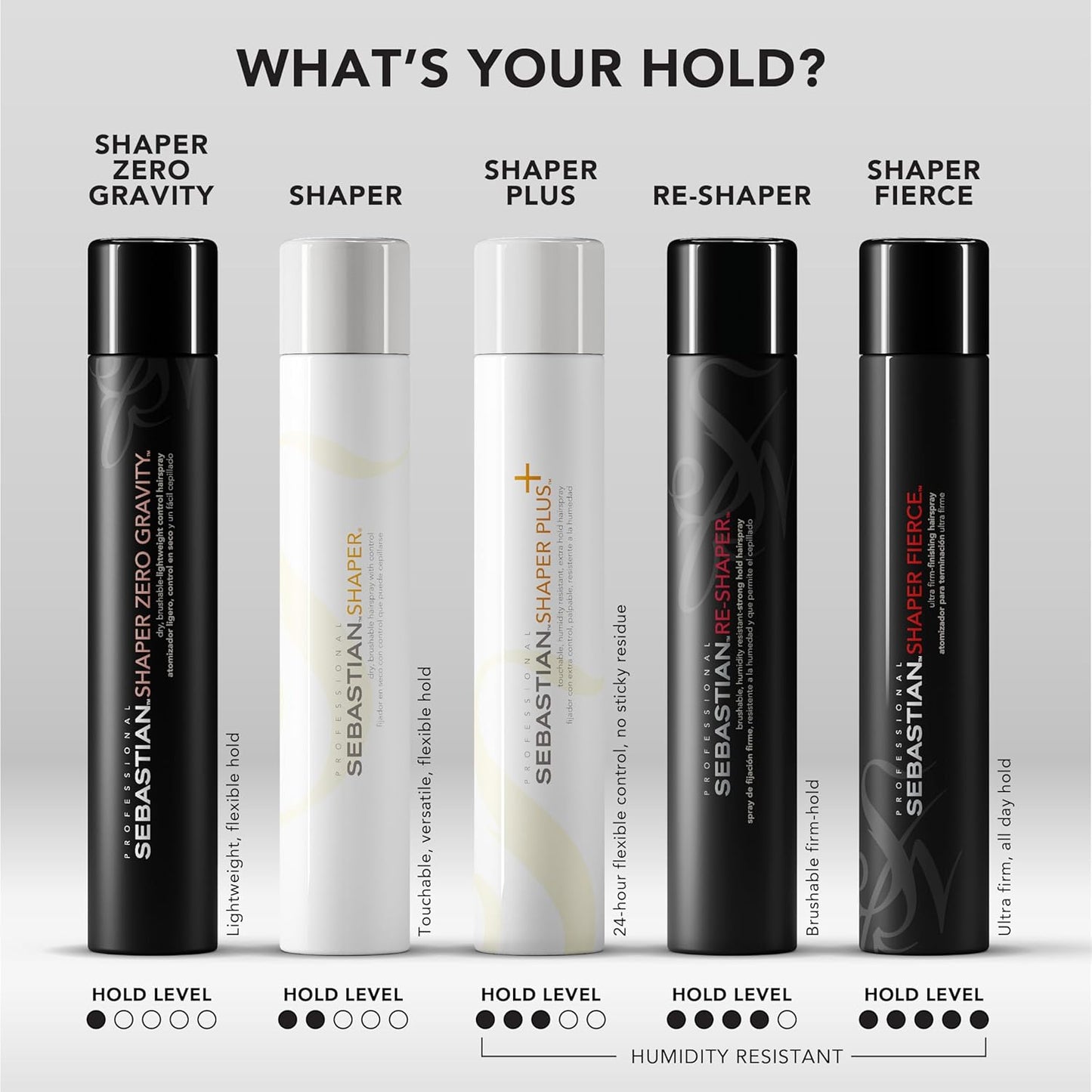 Sebastian Professional Shaper Hairspray - Flexible Medium Hold | Brushable Styling Control for All Hair Types