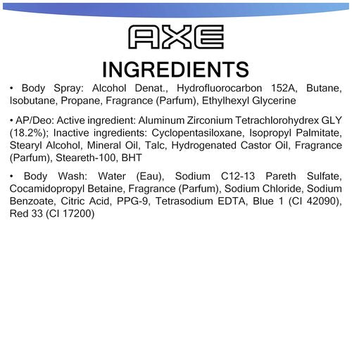 AXE Phoenix Holiday Gift Set - Body Spray, Antiperspirant & Deodorant Stick, Body Wash | 3 Count