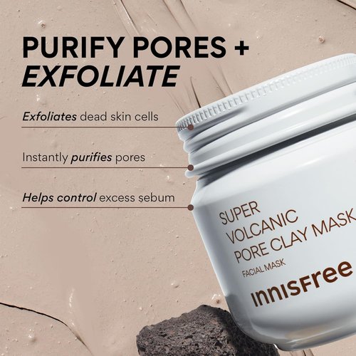 Innisfree Super Volcanic Clay Mask - Pore & Sebum Control for Oily Skin | Limited Edition Gift Sets