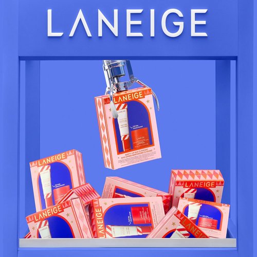 Laneige Holiday Gift Set - Skincare & Lip Care Essentials | Lip Mask, Water Bank, Lip Glowy Balm