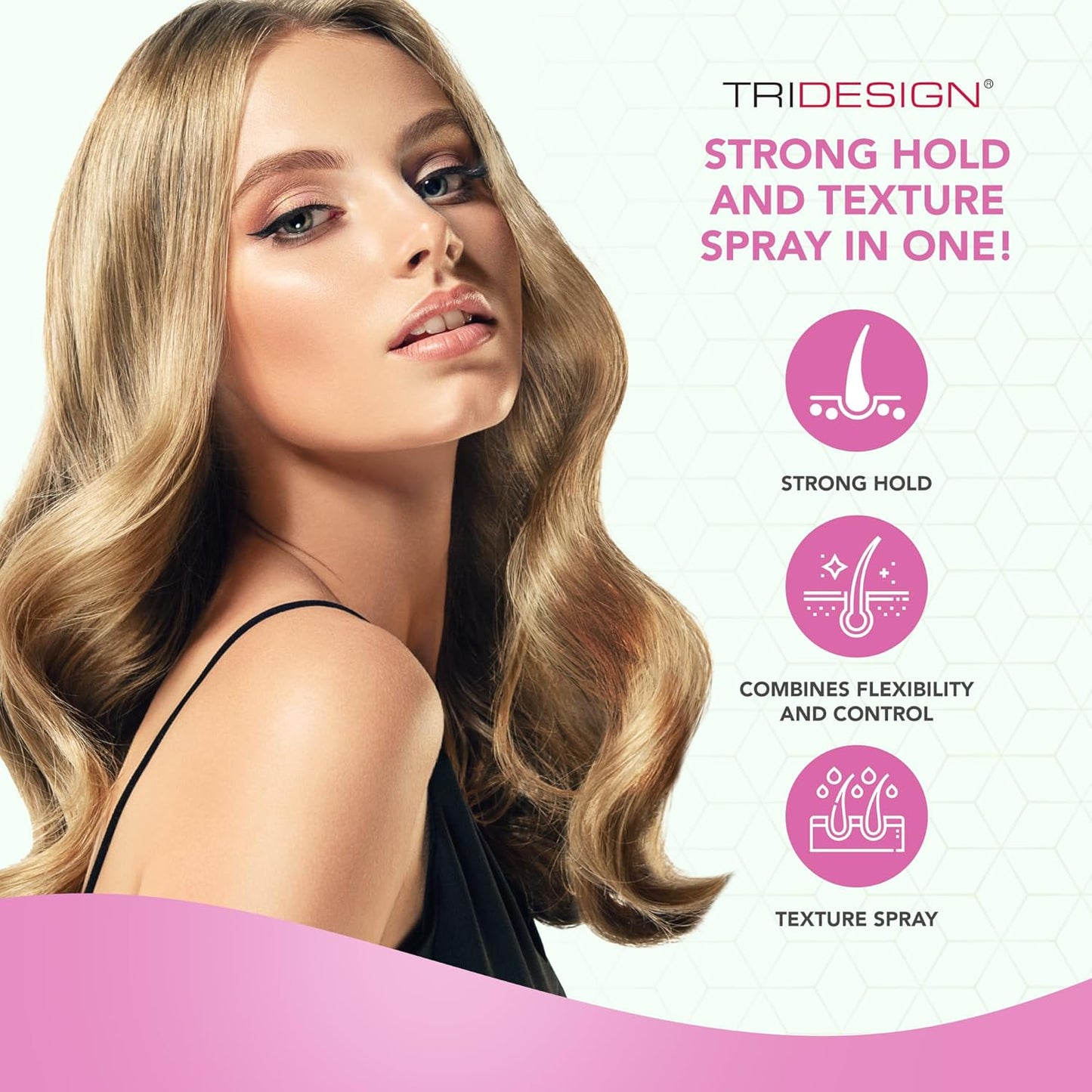 TRIDESIGN Aerogel Hairspray - Strong Hold Finishing Spray for Volumizing & Control | Non-Sticky, Scented - 4 Pack (10.5 Oz)