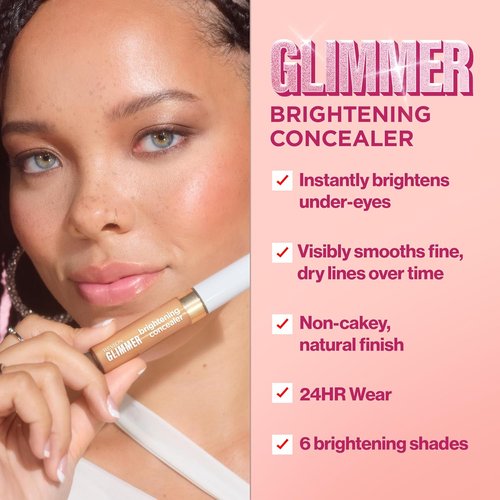 Revlon Glimmer Brightening Concealer - Liquid Under Eye Makeup with Caffeine & Vitamin C | 0.3 fl oz