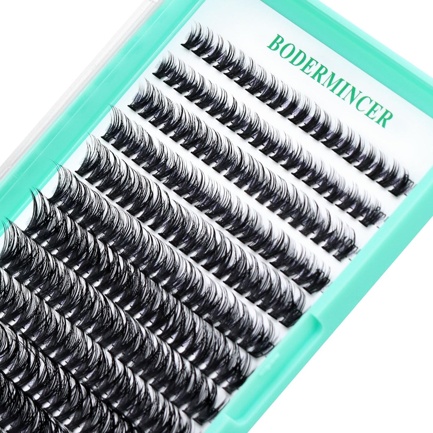 Bodermincer Lash Extension 240pcs C Curl 10D/20D Cluster Mixed, 8/9/10/11/12mm,10/11/12/13/14mm,12/13/14/15/16mm Mixed 8-10-12-14-16mm MIX Individual Cluster Lashes (50D-D Curl-14mm)