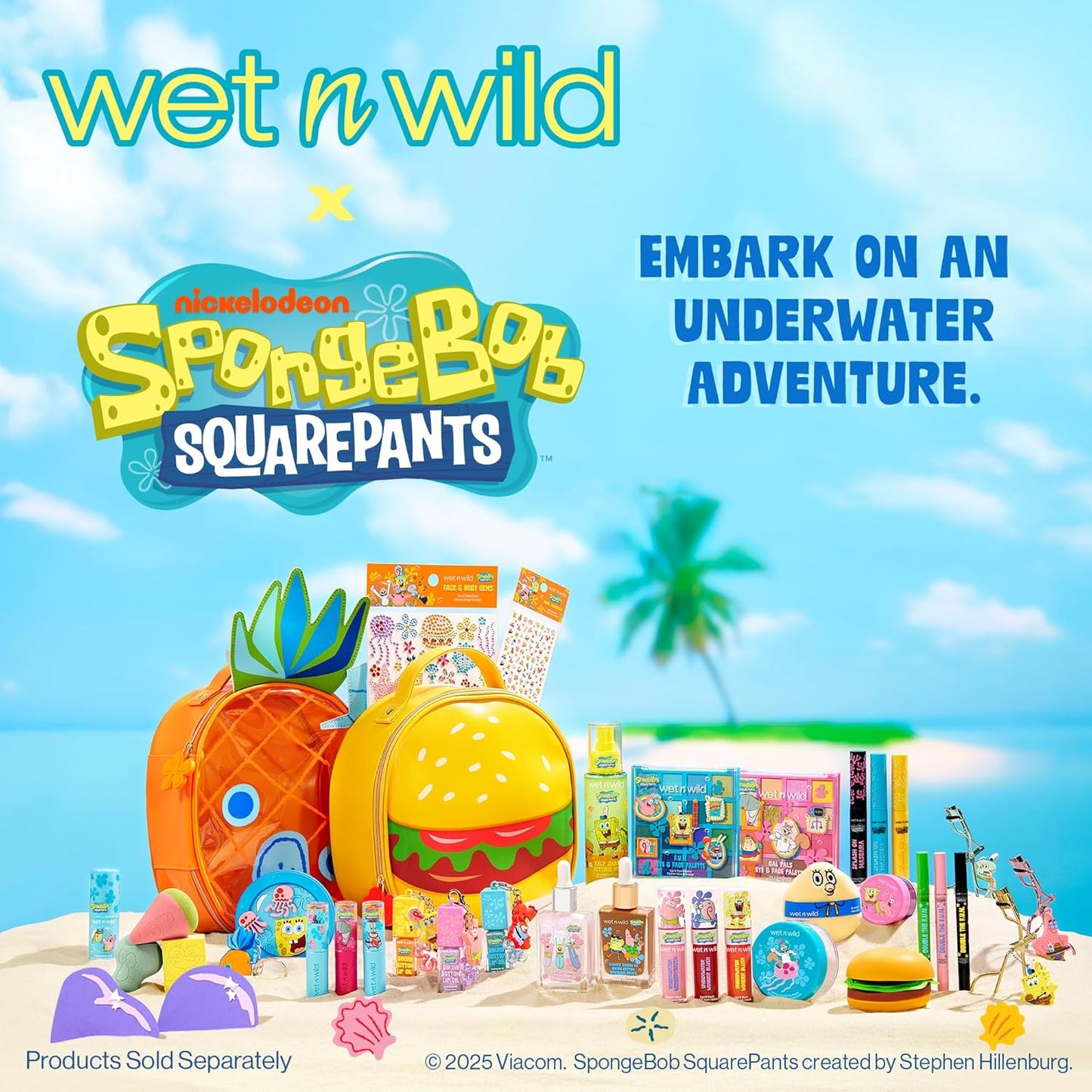 Wet n Wild Spongebob Double The F.U.N. Liquid Eyeliner & Stamp - Vibrant Colors for All-Day Wear