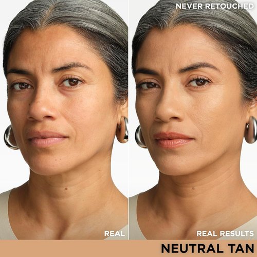 IT Cosmetics CC+ Cream - Full Coverage Foundation with SPF 50+ | Natural Finish, Neutral Tan (1.08 fl oz) & Concealer Brush #7 for Flawless Blending
