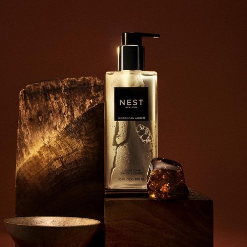 NEST New York Liquid Soap | Moroccan Amber - Nourishing Cleanser - 10 fl oz - Gluten Free & Cruelty Free