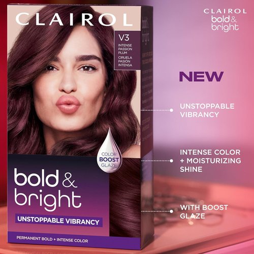 Clairol Bold & Bright Hair Dye - Wild Blackberry Permanent Color | Single Pack