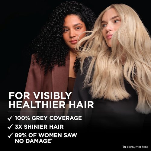 Garnier Olia Hair Color - Ammonia-Free Permanent Dye for 100% Gray Coverage | 8.0 Medium Blonde, 2 Count