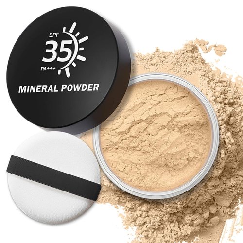 IONSGAKO Mineral Powder Foundation - Lightweight Buildable Coverage for Natural Makeup | 0.35 oz (Fair Light)