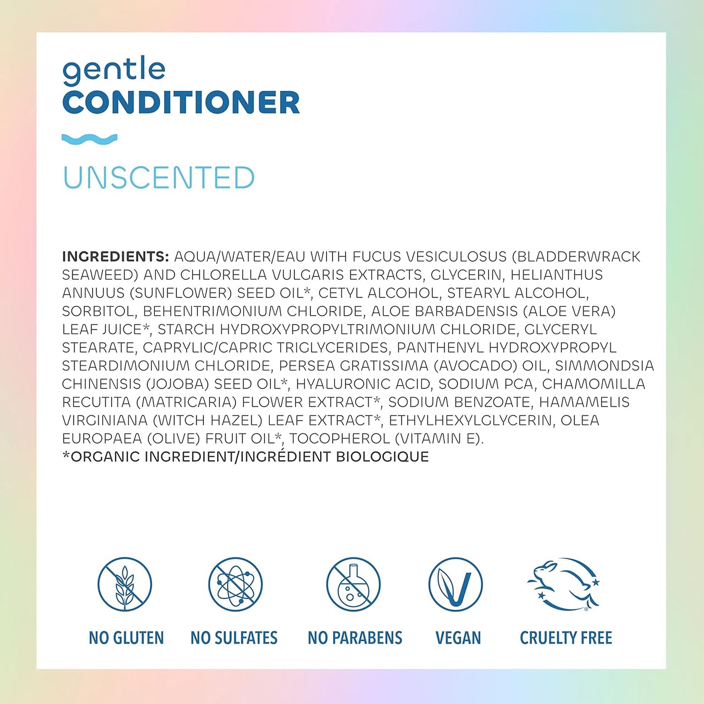Seaweed Bath Co. Gentle Shampoo & Conditioner Set - Unscented Nourishing Hair Care with Hyaluronic Acid & Aloe - 12 oz (Pack of 2)