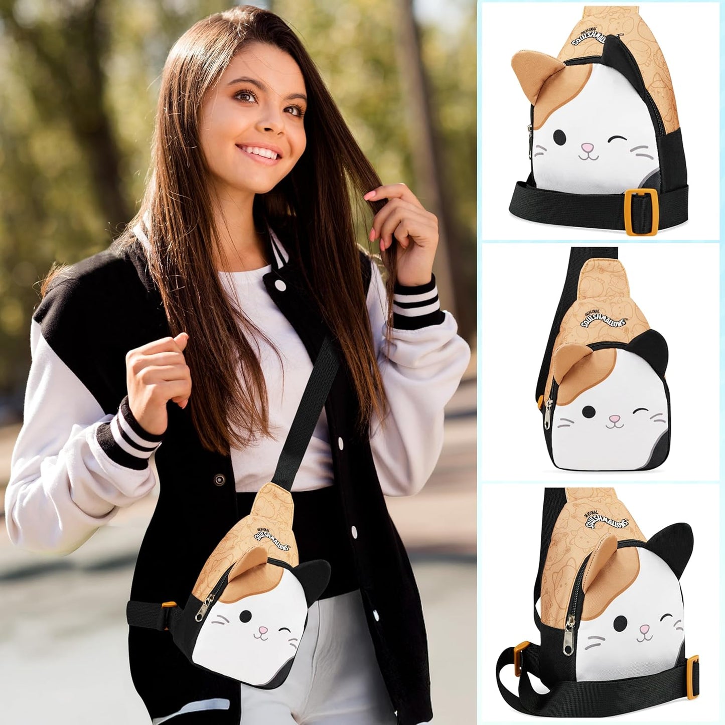 Squishmallows Crossbody Bag - Kawaii Mini Backpack for Girls & Teens | Travel Essentials