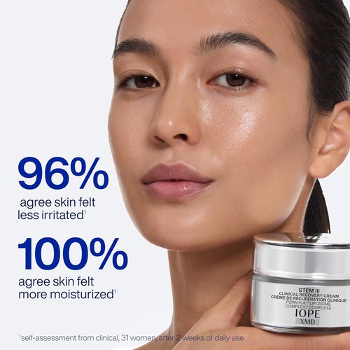 IOPE XMD Stem III Clinical Recovery Cream - Post-Procedure Facial Moisturizer - Reduces Redness, Smooths Texture - 1.69 fl. oz.